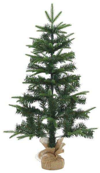 Mini božićno drvce 45 cm PVC i PE Zelena - Zelena 45 cm bez LED svjetala