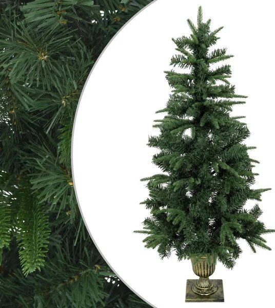 Mini božićno drvce 120 cm PVC i PE Zelena - Zelena 120 cm bez LED svjetala