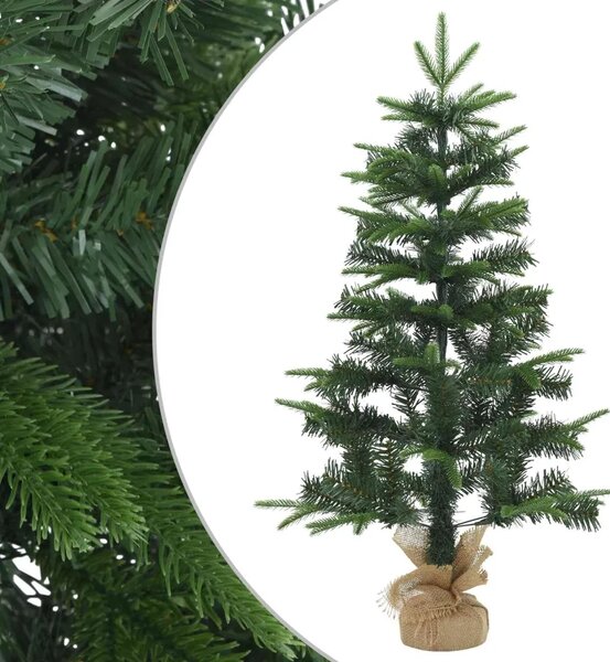 Mini božićno drvce 45 cm PVC i PE Zelena - Zelena 45 cm bez LED svjetala