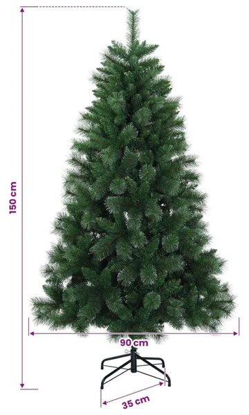 Umjetno božićno drvce 150 cm PVC i metal Zelena - 150 cm