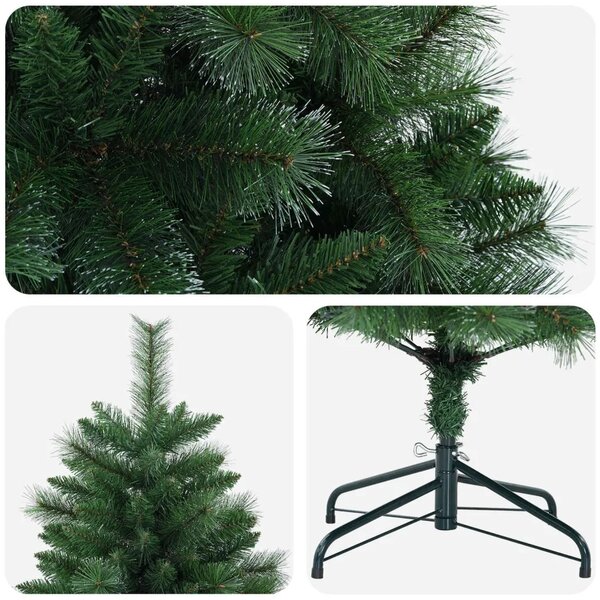 Umjetno božićno drvce 180 cm PVC i metal Zelena - 180 cm