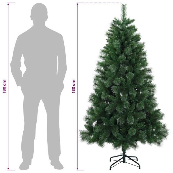 Umjetno božićno drvce 180 cm PVC i metal Zelena - 180 cm