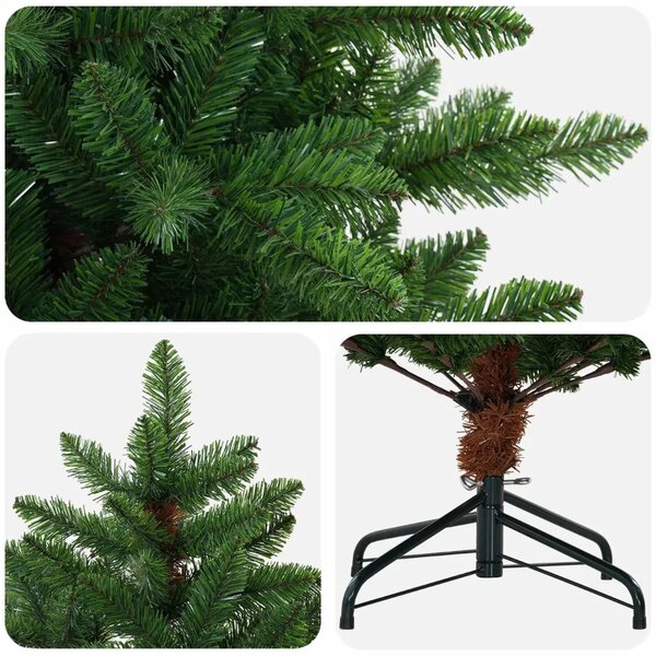 Umjetno božićno drvce 210 cm PVC i metal Zelena - 210 cm