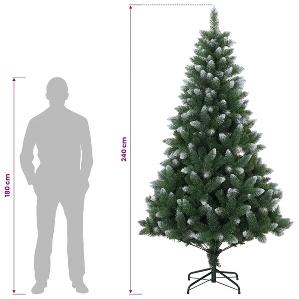 Umjetno božićno drvce 240 cm PVC i metal Zelena - 240 cm