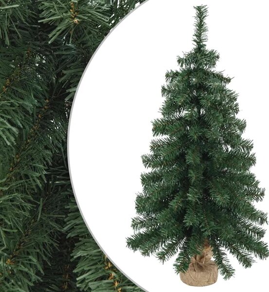 Mini božićno drvce 45 cm PVC Zelena - Zelena 45 cm bez LED svjetala