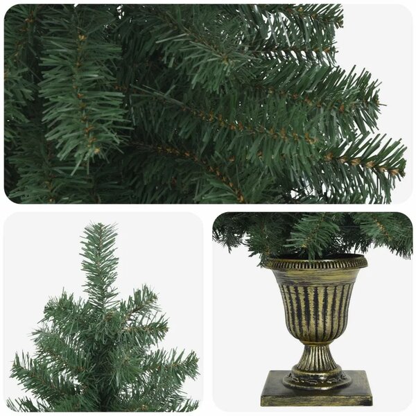 Mini božićno drvce 120 cm PVC Zelena - Zelena 120 cm bez LED svjetala