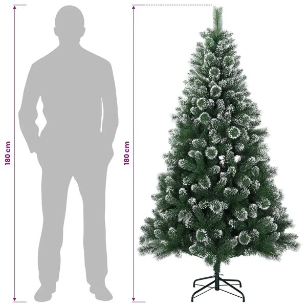 Umjetno božićno drvce 180 cm PVC i metal Zelena - 180 cm
