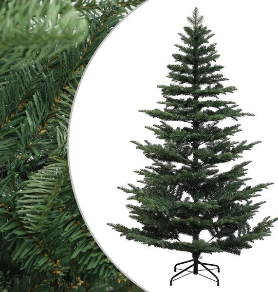 Umjetno božićno drvce s nogom 180 cm PE i PVC Zelena - Zelena 180 cm bez LED svjetala
