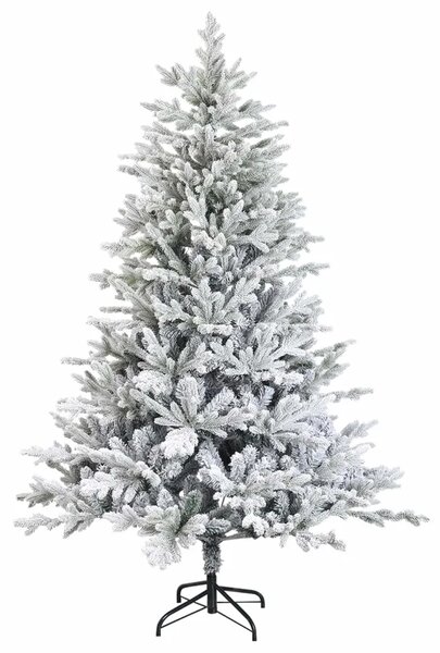 Umjetno božićno drvce s nogom 120 cm 150 LED lampica - Bijela 120 cm s LED svjetlima