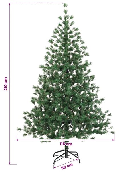 Umjetno božićno drvce s nogom 210 cm 300 LED lampica - 210 cm s LED svjetlima