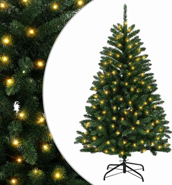Umjetno božićno drvce s nogom 180 cm 300 LED lampica - Srednje zelena Ø 90 x 180 cm s 300 LED dioda