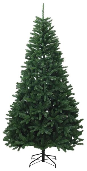 Umjetno božićno drvce s nogom 210 cm PVC Srednja zelena - Srednje zelena Ø 106 x 210 cm bez LED svjetala