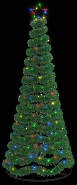 LED božićno drvce od folije s postoljem EKENAS 180 cm - Šareni 180 cm