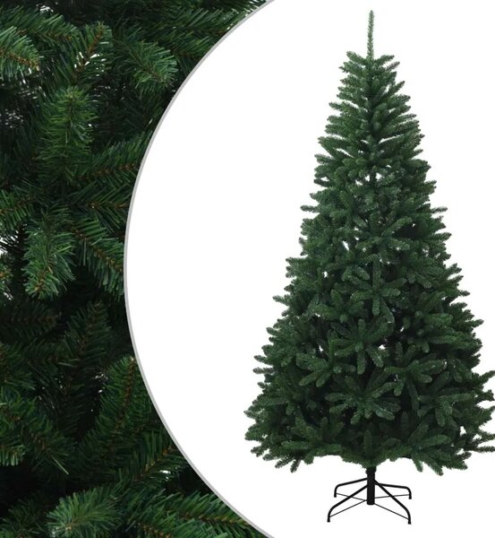 Umjetno božićno drvce s nogom 210 cm PVC Srednja zelena - Srednje zelena Ø 106 x 210 cm bez LED svjetala