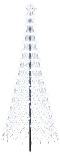 LED božićno drvce 250 cm 290 LED lampica Hladno bijela Željezo - Hladna bijela 250 cm