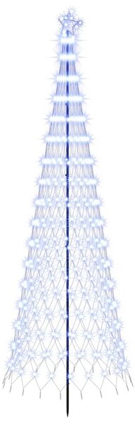 LED božićno drvce 300 cm 350 LED lampica Plava Željezo Crna - Plava 300 cm