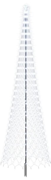 LED božićno drvce 500 cm 550 LED lampica Hladno bijela Željezo - Hladna bijela 500 cm