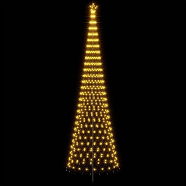 LED božićno drvce 500 cm 550 LED lampica Topla bijela Željezo - Topla bijela 500 cm