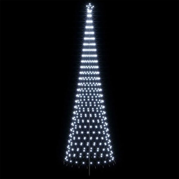 LED božićno drvce 500 cm 550 LED lampica Hladno bijela Željezo - Hladna bijela 500 cm