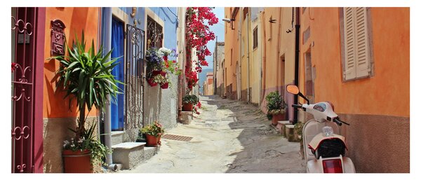 Slika ulice na Sardiniji (120x50 cm)