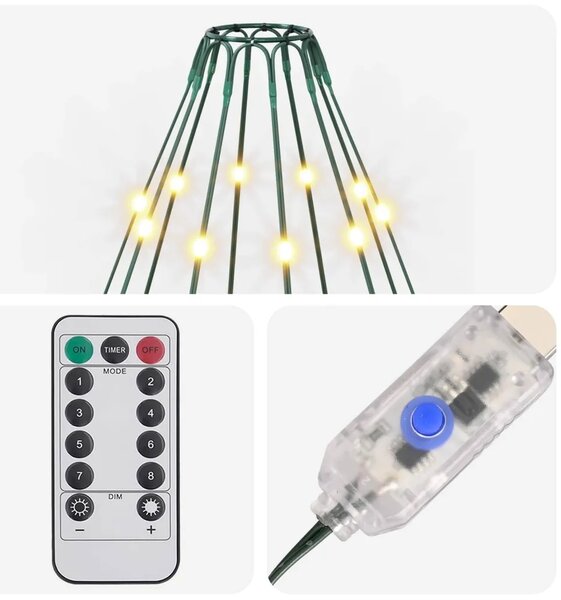 Svjetla za božićno drvce 210 LED lampica Topla bijela 210 cm - 210 Topla bijela