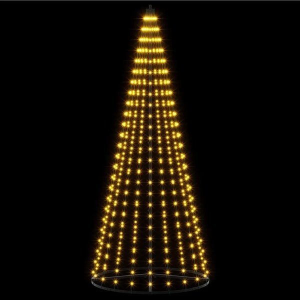LED božićno drvce 235 cm 500 LED lampica Topla bijela Željezo - 235 cm