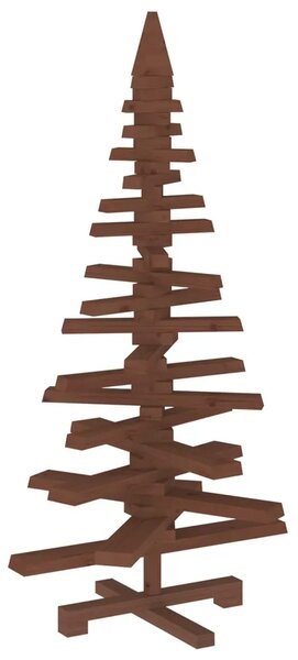 Drveno božićno drvce KOTKA 120 cm Masivna borovina - 120 cm Tamno smeđa završna obrada