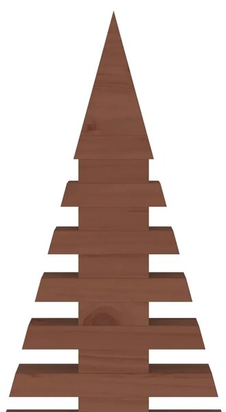 Drveno božićno drvce KOTKA 210 cm Masivna borovina - 210 cm Tamno smeđa završna obrada