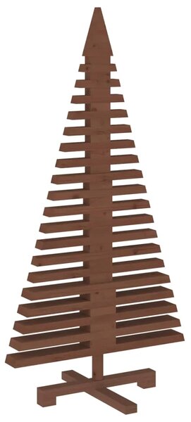 Drveno božićno drvce KOTKA 120 cm Masivna borovina - 120 cm Tamno smeđa završna obrada