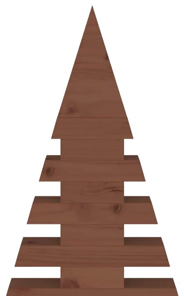Drveno božićno drvce KOTKA 120 cm Masivna borovina - 120 cm Tamno smeđa završna obrada