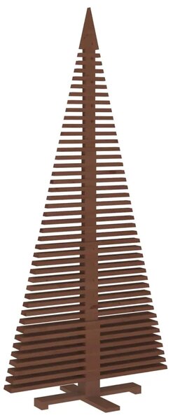 Drveno božićno drvce KOTKA 240 cm Masivna borovina - 240 cm Tamno smeđa završna obrada