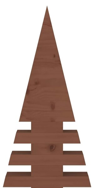 Drveno božićno drvce KOTKA 240 cm Masivna borovina - 240 cm Tamno smeđa završna obrada