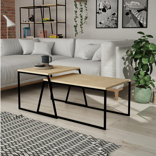 Zondo.hr Set stolića za kavu Pale orto (crni hrast). Akcija -30%. 1107956