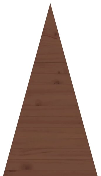 Drveno božićno drvce KOTKA 150 cm Masivna borovina - 150 cm Tamno smeđa završna obrada