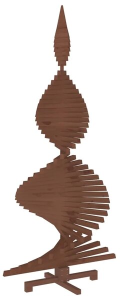 Drveno božićno drvce KOTKA 240 cm Masivna borovina - 240 cm Tamno smeđa završna obrada