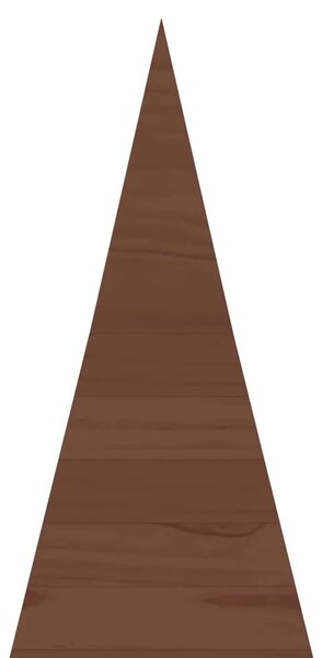 Drveno božićno drvce KOTKA 240 cm Masivna borovina - 240 cm Tamno smeđa završna obrada