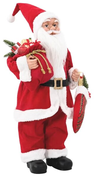 Figura Djed Božićnjak Crvena 30 cm Poliester - 30 cm
