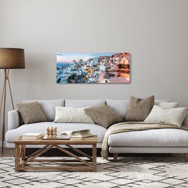 Slika - Sumrak na Santoriniju (120x50 cm)