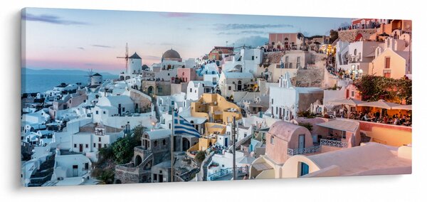 Slika - Sumrak na Santoriniju (120x50 cm)