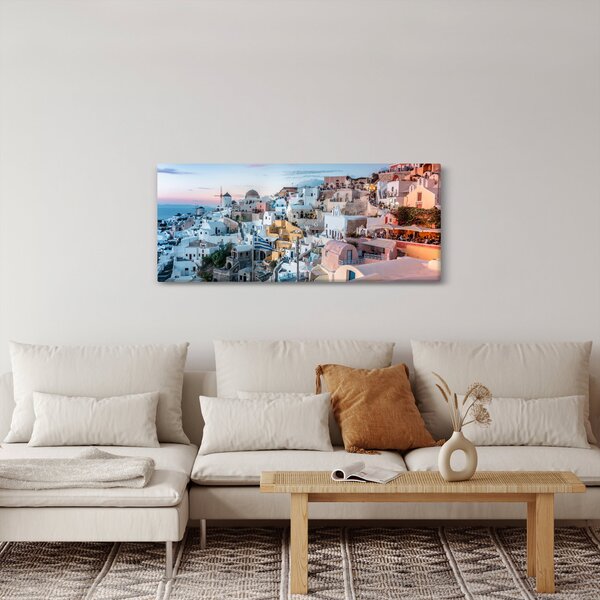 Slika - Sumrak na Santoriniju (120x50 cm)