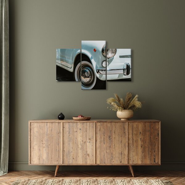 Slika - Retro automobil Fiat (90x60 cm)