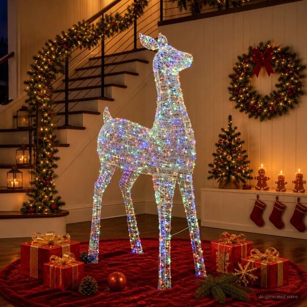Božićna LED figura soba LOVIISA 900 LED lampica Višebojno - Šareni