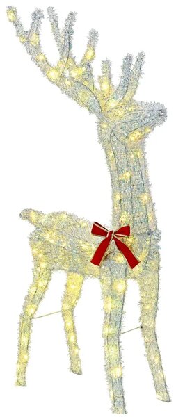 3D Božićni irvas LOVIISA 140 LED lampica Topla bijela - Iridescentna girlanda 70 x 26 x 128 cm