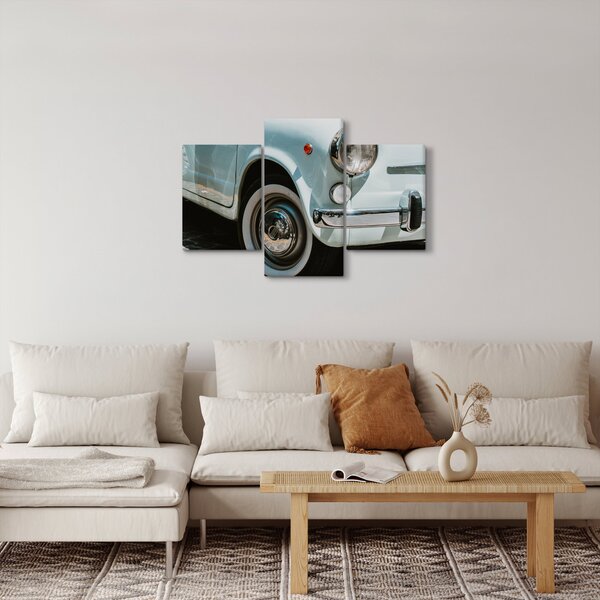 Slika - Retro automobil Fiat (90x60 cm)