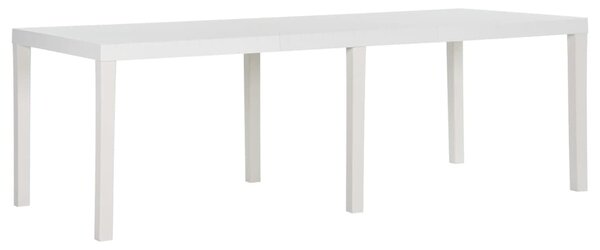 VidaXL Vrtni stol 220 x 90 x 72 cm PP bijeli