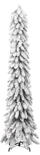 Umjetno osvijetljeno božićno drvce sa 100 LED i snijegom 180 cm - Bijela 180 cm