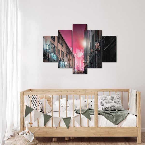 Slika vatrometa u Marseilleu (150x105 cm)