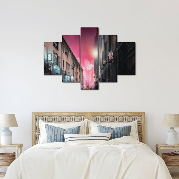Slika vatrometa u Marseilleu (150x105 cm)