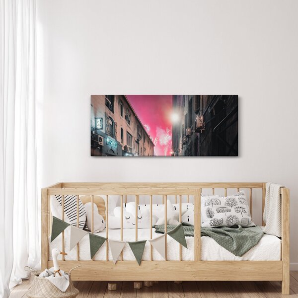 Slika vatrometa u Marseilleu (120x50 cm)