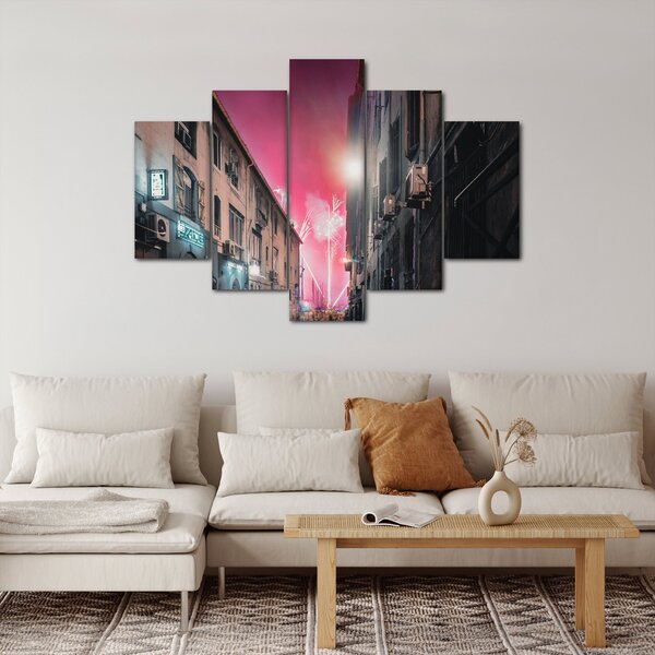Slika vatrometa u Marseilleu (150x105 cm)
